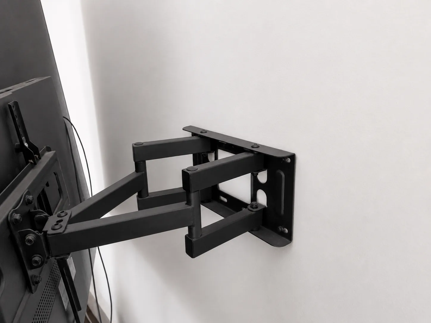 Secure TV bracket installation
